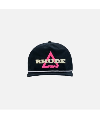 Rhude Logo Hat - Black / Pink commande en ligne