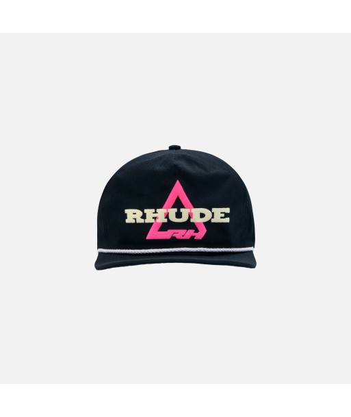 Rhude Logo Hat - Black / Pink commande en ligne