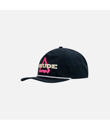 Rhude Logo Hat - Black / Pink commande en ligne