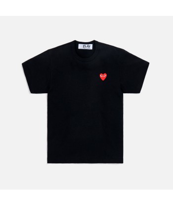 Comme Des Garçons Play Small Heart Tee - Black / Red le concept de la Pate a emporter 