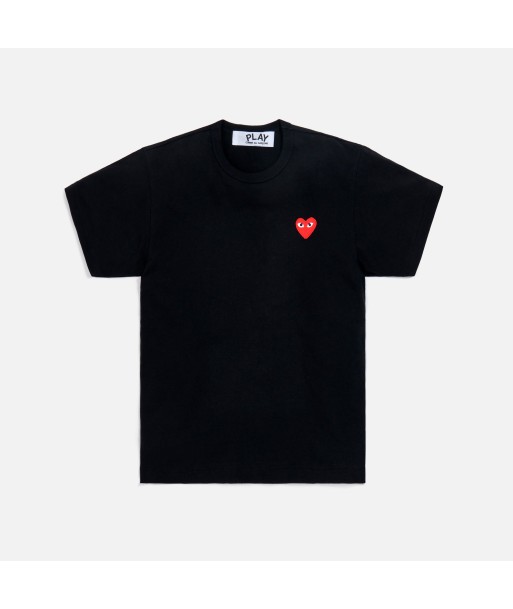 Comme Des Garçons Play Small Heart Tee - Black / Red le concept de la Pate a emporter 