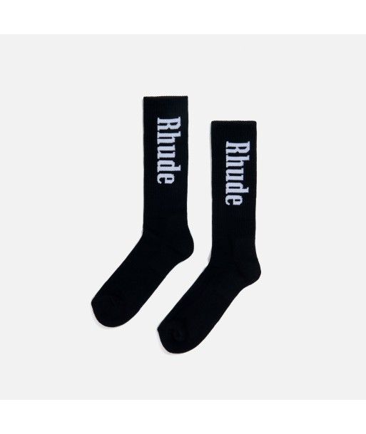 Rhude Vertical Socks - Black / White 2 - 3 jours ouvrés.