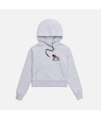 Palm Angels Rainbow Hoodie - Melange Grey Livraison rapide