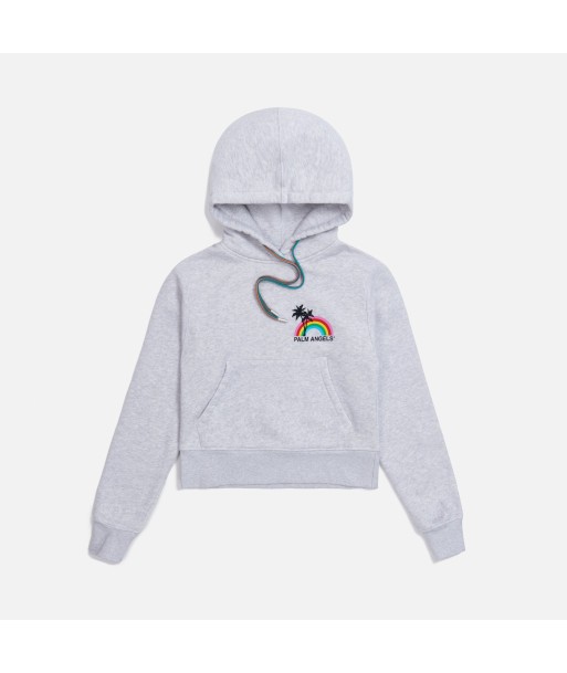 Palm Angels Rainbow Hoodie - Melange Grey Livraison rapide