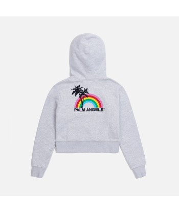 Palm Angels Rainbow Hoodie - Melange Grey Livraison rapide