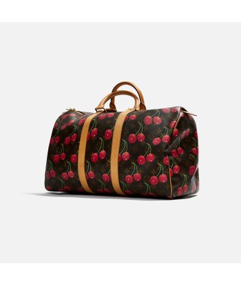 Louis Vuitton x Takashi Murakami Cherry Keepall 45 - Brown destockage