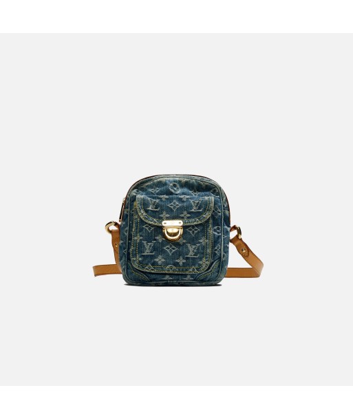 Louis Vuitton Denim Camera Bag - Blue pas chere