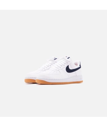 Nike Air Force 1 '07 - White / Obsidian / University Red la livraison gratuite