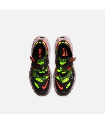 Nike Overreact Flyknit ISPA - Black / Hyper Crimson / Volt / Stone Mauve Les êtres humains sont 