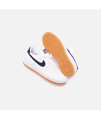 Nike Air Force 1 '07 - White / Obsidian / University Red la livraison gratuite