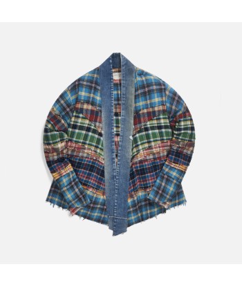 Greg Lauren GL1 Studio Mixed Plaid Shirt - Multicolor Par le système avancé 