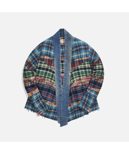 Greg Lauren GL1 Studio Mixed Plaid Shirt - Multicolor Par le système avancé 