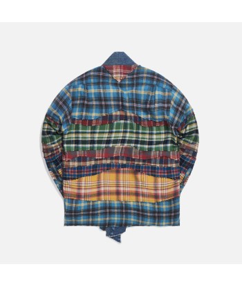 Greg Lauren GL1 Studio Mixed Plaid Shirt - Multicolor Par le système avancé 