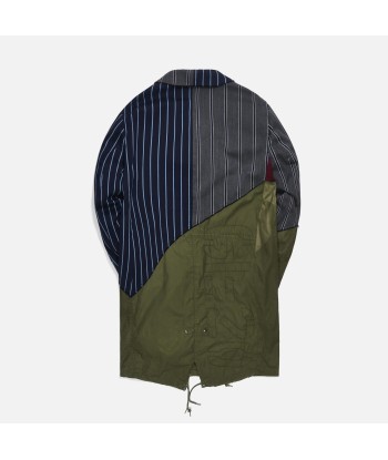 Greg Lauren 50/50 Artist Coat - Prep Stripe / Fishtail de la marque