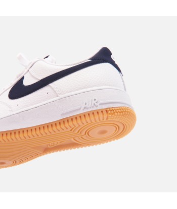 Nike Air Force 1 '07 - White / Obsidian / University Red la livraison gratuite