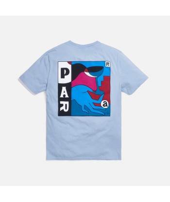 by Parra Spilled Drink Tee - Dusty Blue Par le système avancé 