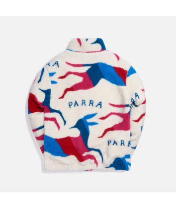 by Parra Jumping Foxes Sherpa Fleece Jacket - Off White Les magasins à Paris