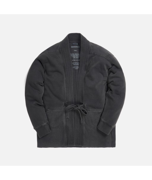 Maharishi Harvest Organic Kimono Herringbone Sweat - Black Par le système avancé 