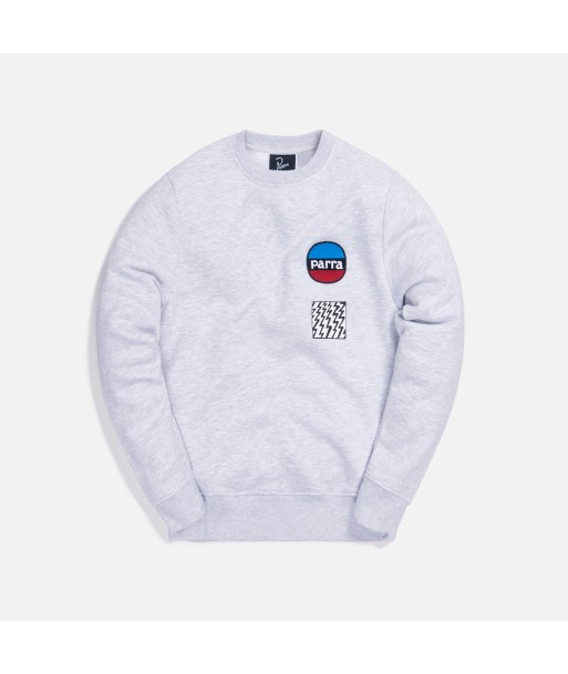 by Parra Racing Fox Crewneck - Ash Grey Les magasins à Paris