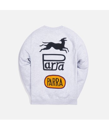 by Parra Racing Fox Crewneck - Ash Grey Les magasins à Paris