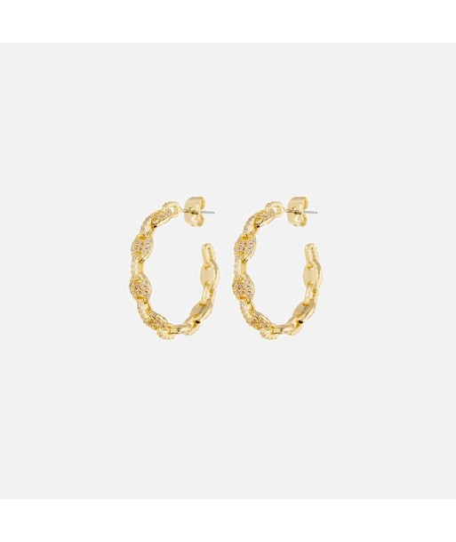 Luv AJ The Pave Mariner Hoops - Gold Profitez des Offres !