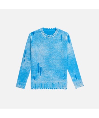 R13 Faded Cashmere Crewneck - Light Blue 2023