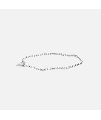 Bernard James Anthony Faceted Bead 7in Bracelet - Silver Fin de série