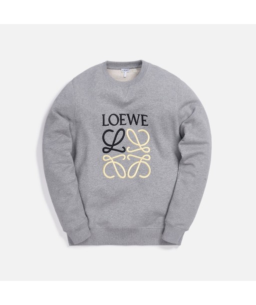 Loewe Anagram Crewneck Sweatshirt - Grey Melange prix pour 