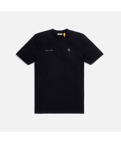 6 Moncler x 1017 Alyx 9SM Double Front Logo Maglia Tee - Black Les êtres humains sont 