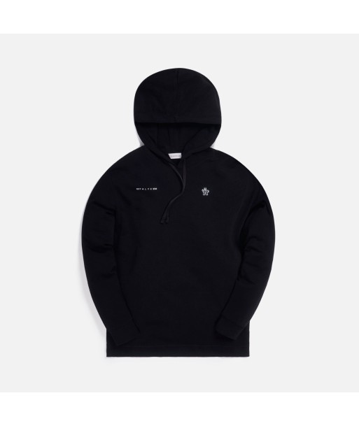 6 Moncler x 1017 Alyx 9SM Jersey Hoodie Double Logo - Black commande en ligne