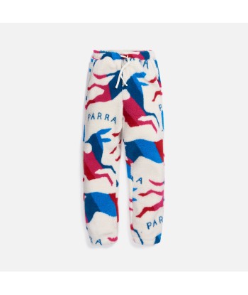 by Parra Jumping Foxes Sherpa Fleece Pants - White votre restaurant rapide dans 