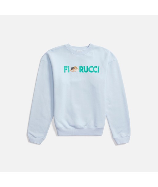 Fiorucci Logo Angels Sweatshirt - Pale Blue Profitez des Offres !