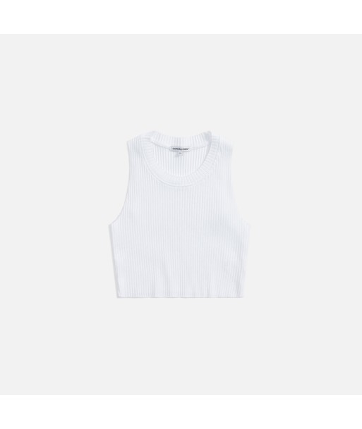 Cotton Citizen Ibiza Crop Tank - White livraison et retour toujours gratuits