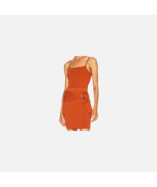 Jonathan Simkhai Ari Compact Knit Tank - Amber Paris Déstockage Promo