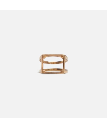 Margiela Cut Out Square Signet Ring - Gold 2 - 3 jours ouvrés.