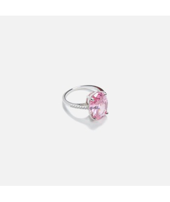 Amy Shehab Crystal Oval Cocktail Ring - Pink 50-70% off 