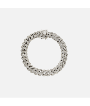 Amy Shehab Large Crystal Cuban Link Choker - Silver Le MVP de beaucoup