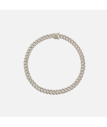 Amy Shehab Small Crystal Cuban Necklace - Silver paiement sécurisé