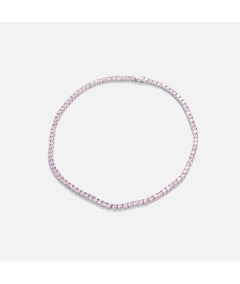 Amy Shehab Crystal Tennis Necklace - Pink votre