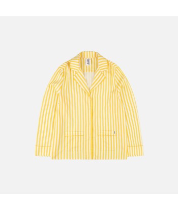 Les Girls Les Boys Boys PJ Top - Yellow Stripe Paris Déstockage Promo