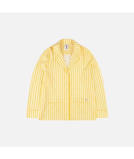 Les Girls Les Boys Boys PJ Top - Yellow Stripe Paris Déstockage Promo