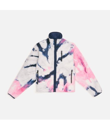 John Elliott Tie Dye Polar Fleece Zip Up - Pink / Navy sélection de produits