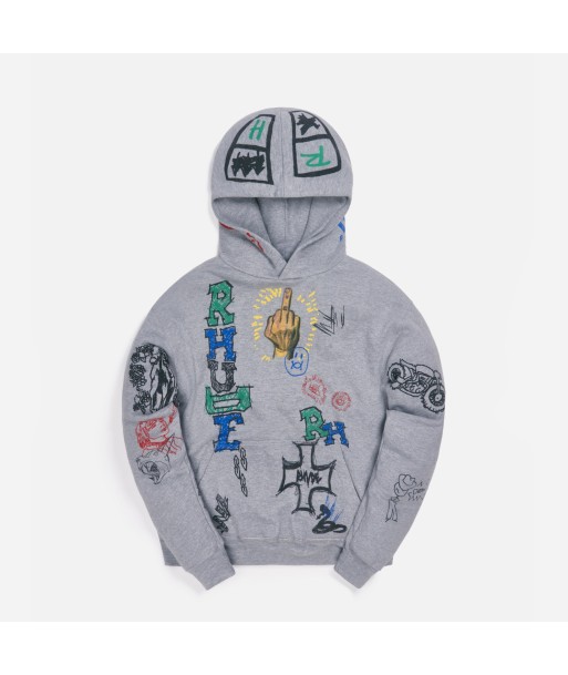 Rhude Doodle Hoodie - Grey de la marque