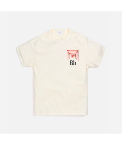 Rhude Graphic Tee Box Perspective - White / Red Venez acheter