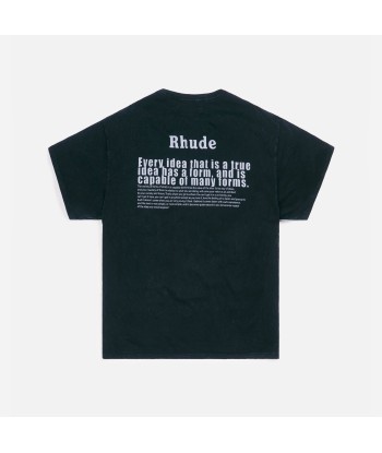 Rhude Graphic Tee Falling For You - Black Dans la société mordern