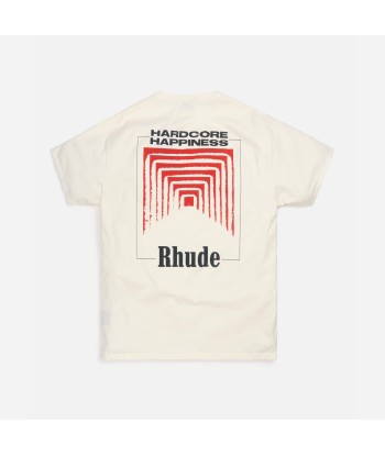 Rhude Graphic Tee Box Perspective - White / Red Venez acheter