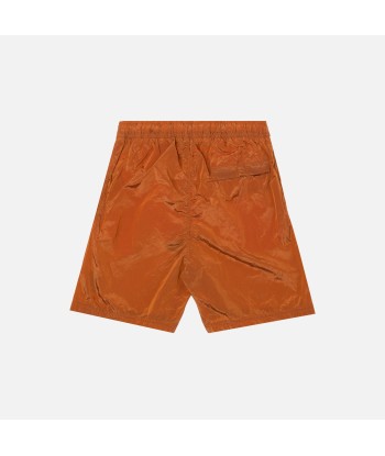 Stone Island Nylon Metal Mid Length Garment Dyed Logo Swim Shorts - Orange vous aussi creer 