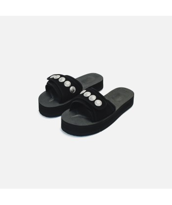 Suicoke x John Elliott x Blackmeans WMNS Yucca Slides - Black les ligaments