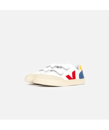 Veja Pre-School V-12 Leather - Extra White / Multicolor / Indigo prix